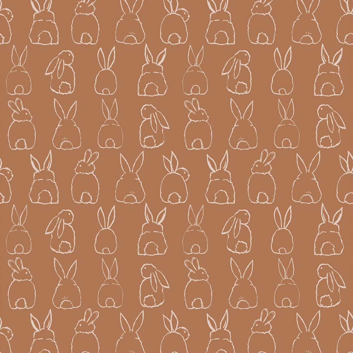 Galerie Day Dreamers Bunnies Brown Mural RB312