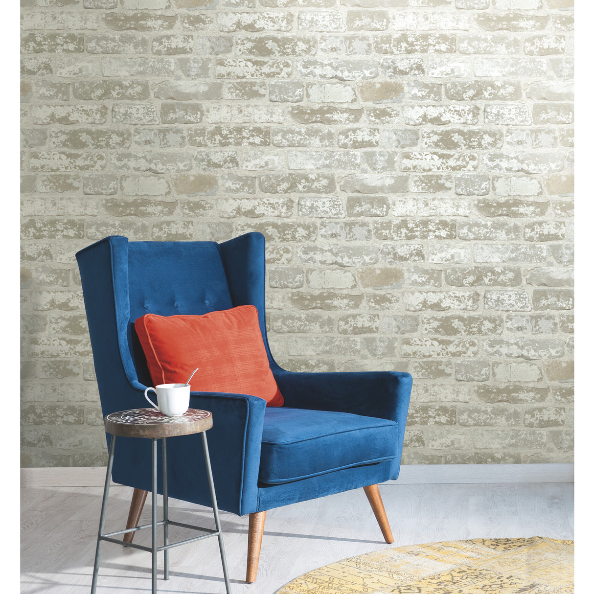 York RB4304 Up the Wall Off White & Grey Wallpaper