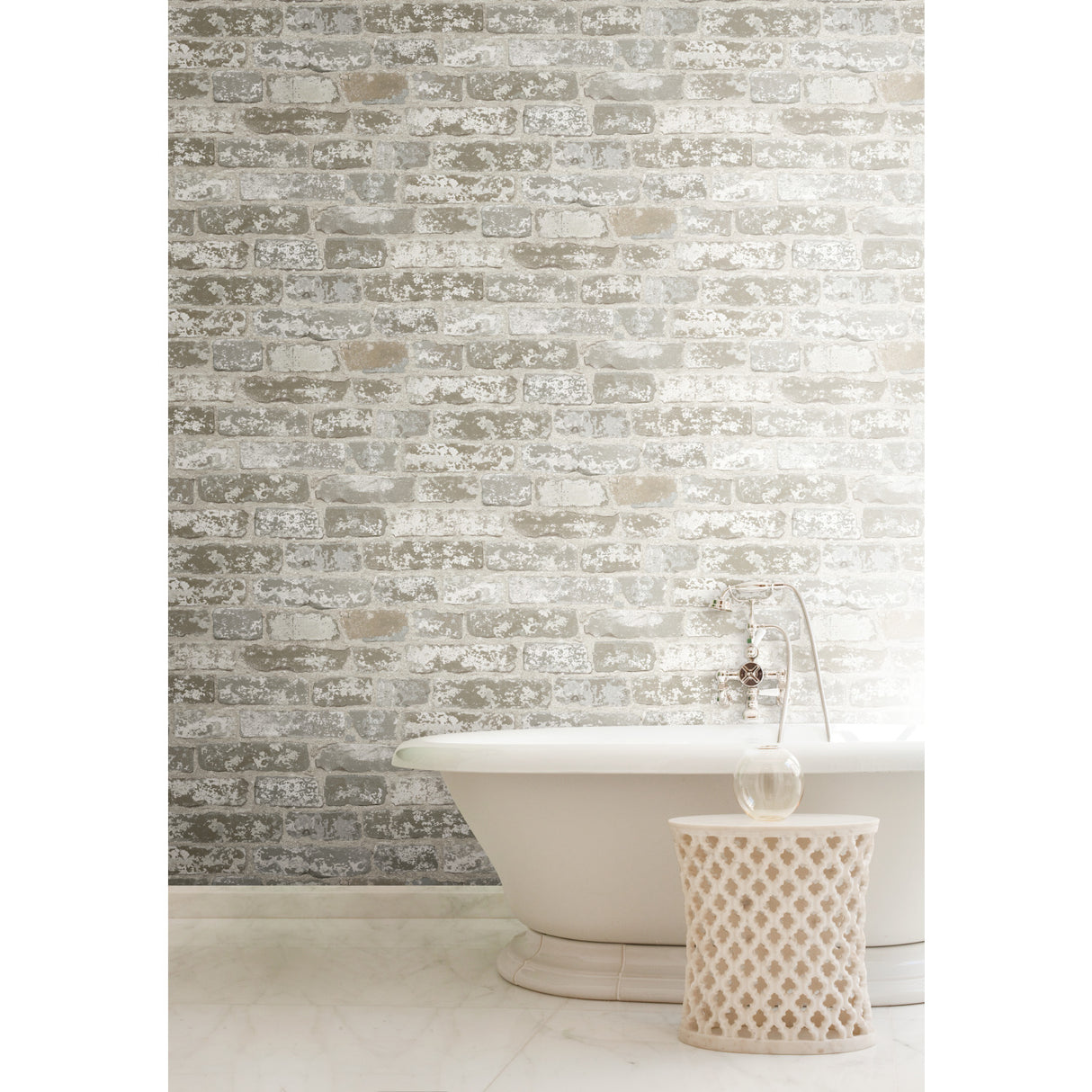 York RB4304 Up the Wall Off White & Grey Wallpaper