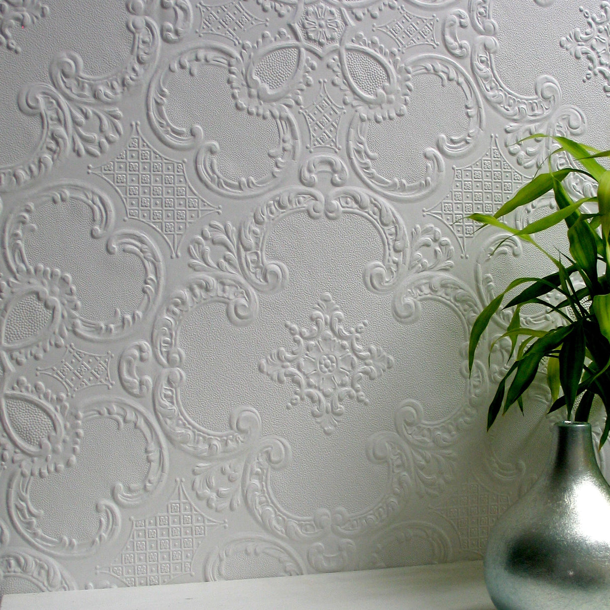 Brewster RD0137 Alfred Paintable Supaglypta Wallpaper
