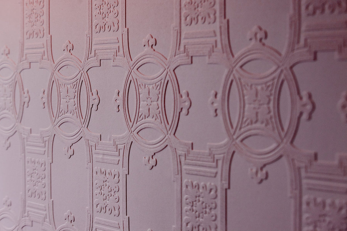 Brewster RD01600 Early Victorian Paintable Textured Vinyl Wallpaper