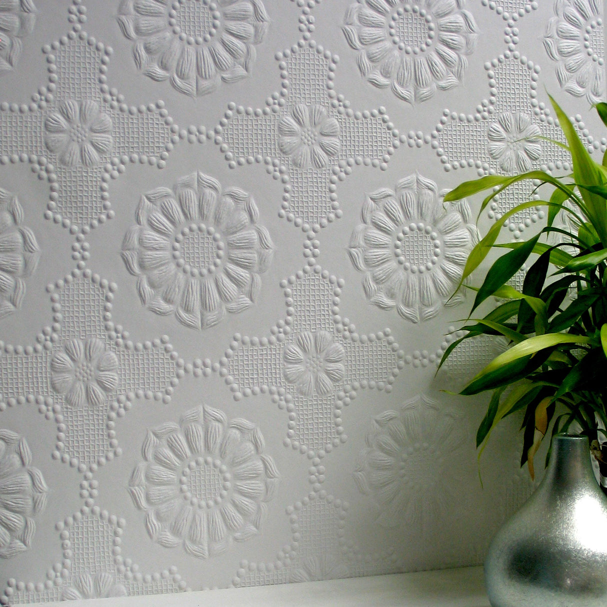 Brewster RD0647 Alexander Paintable Supaglypta Wallpaper