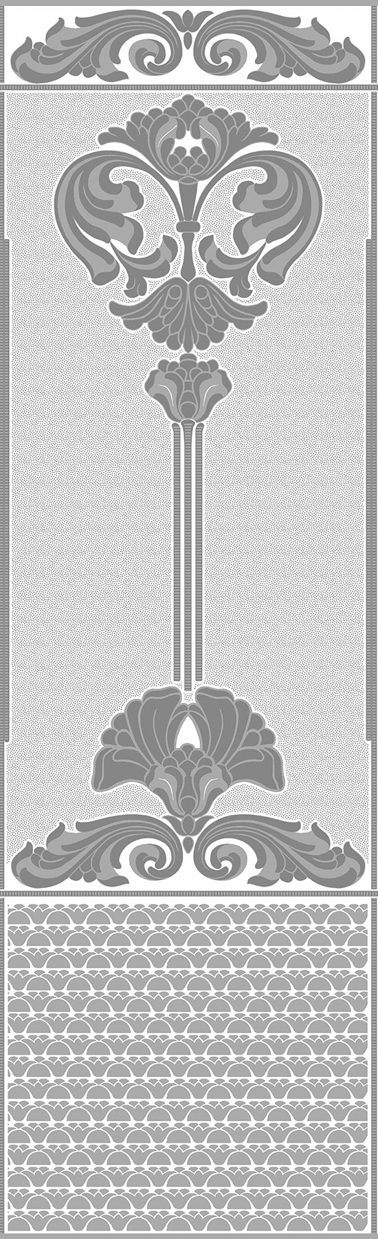 Brewster RD06671 Baroque Paintable Dado