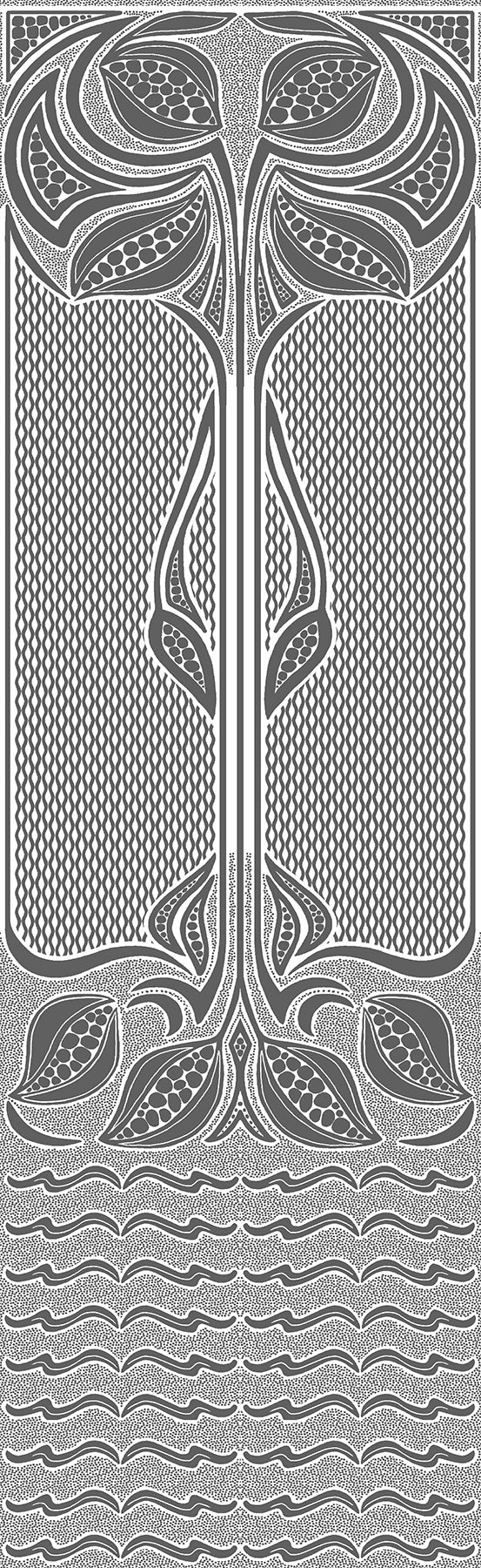 Brewster RD06681 Nouveau Paintable Dado