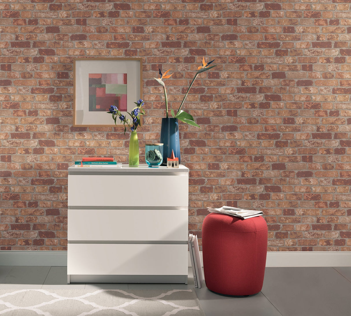 Brewster RD409 Abbey Road Black Natural Wallpaper