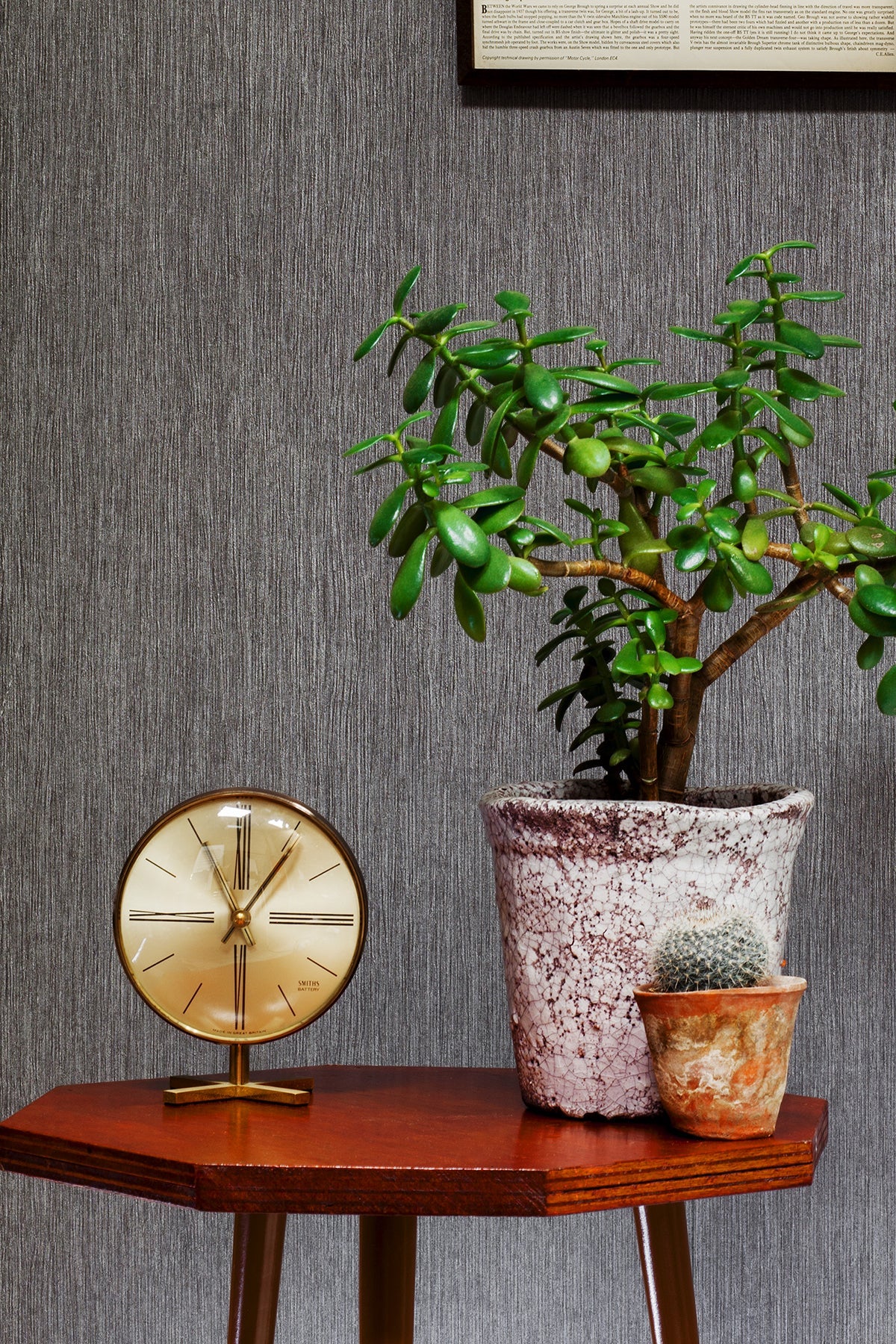 Brewster RD465 Hera Black Shadow Textured Wallpaper