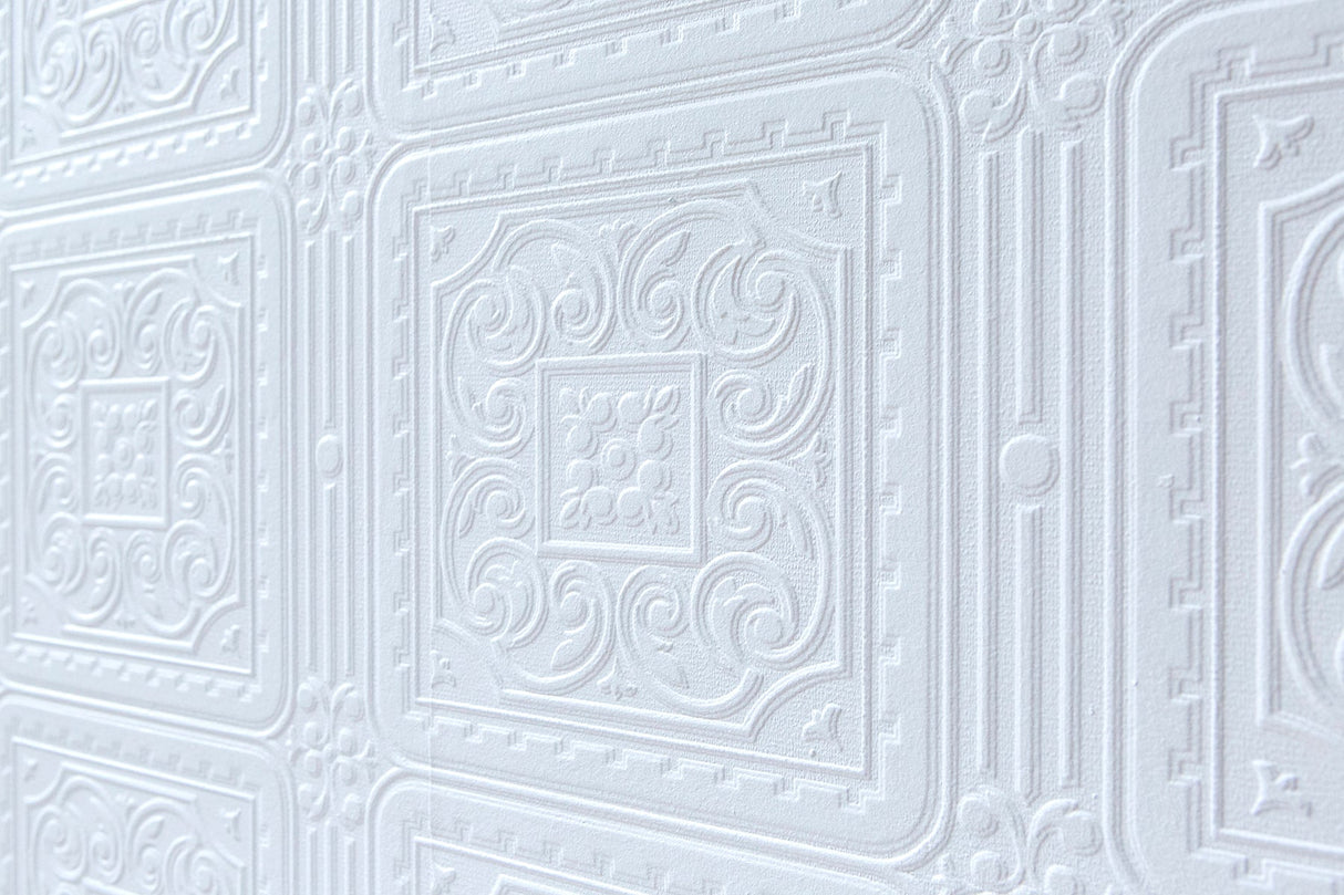 Brewster RD80000 Turner Tile Paintable Textured Vinyl Wallpaper