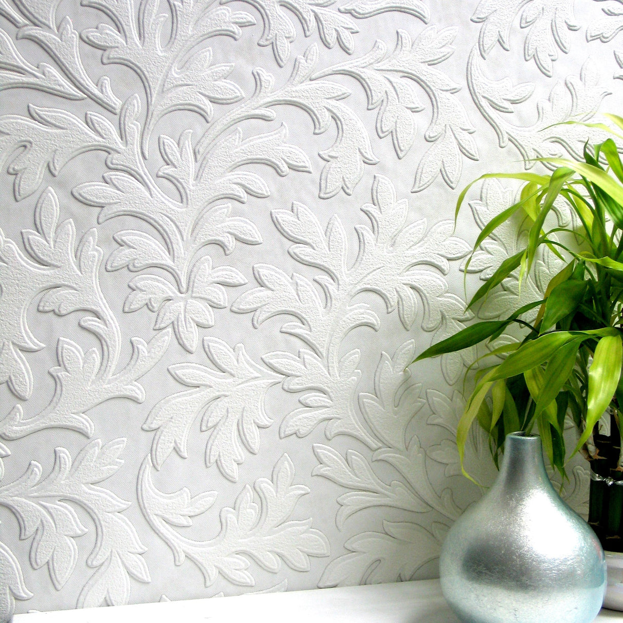 Brewster RD80026 High Leaf Paintable Textured Vinyl Wallpaper