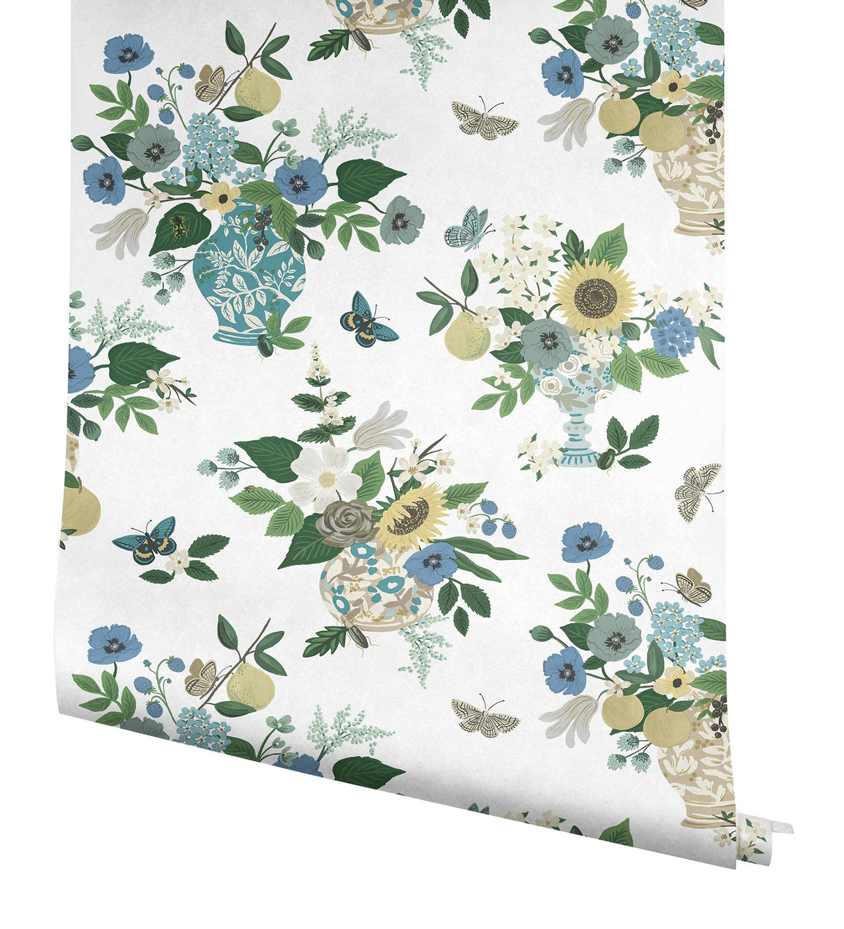 Rifle Paper Co. RF7401 Flower Studies Blue Wallpaper