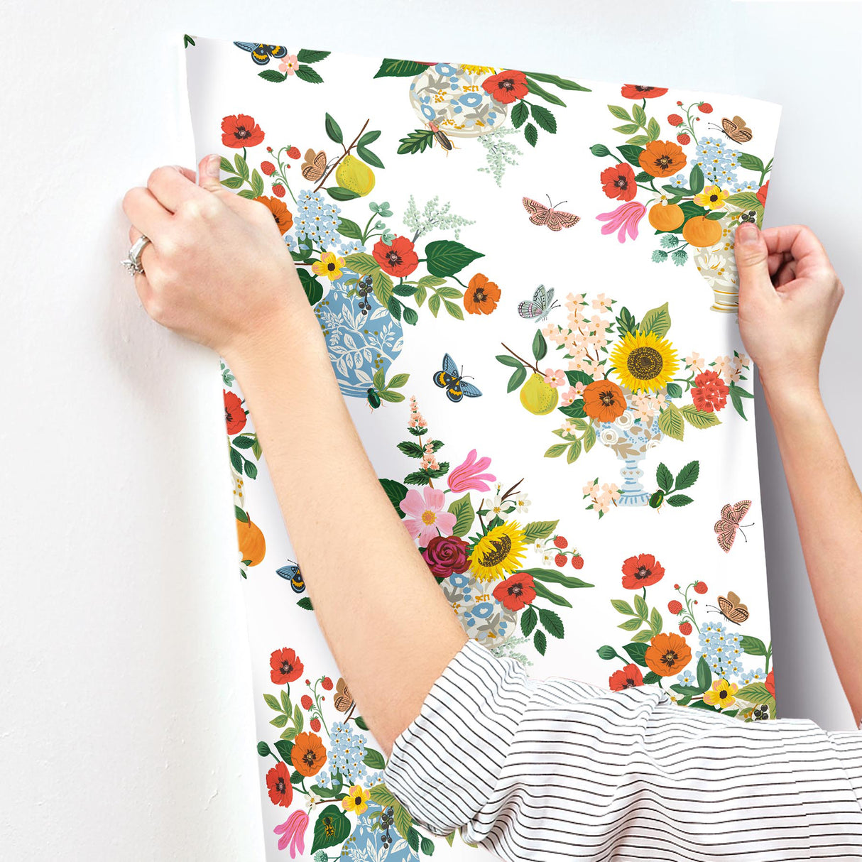 Rifle Paper Co. RF7402 Flower Studies Bright Wallpaper