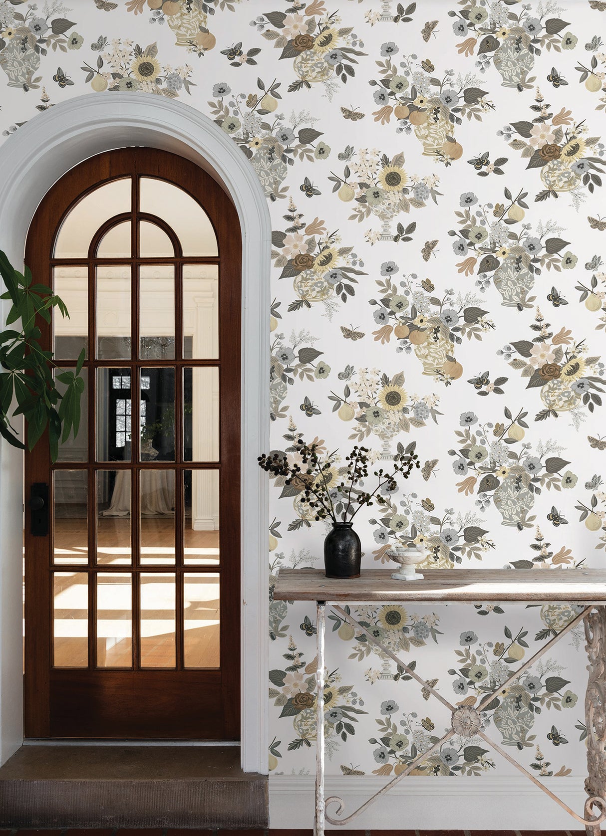 Rifle Paper Co. RF7403 Flower Studies Linen Wallpaper