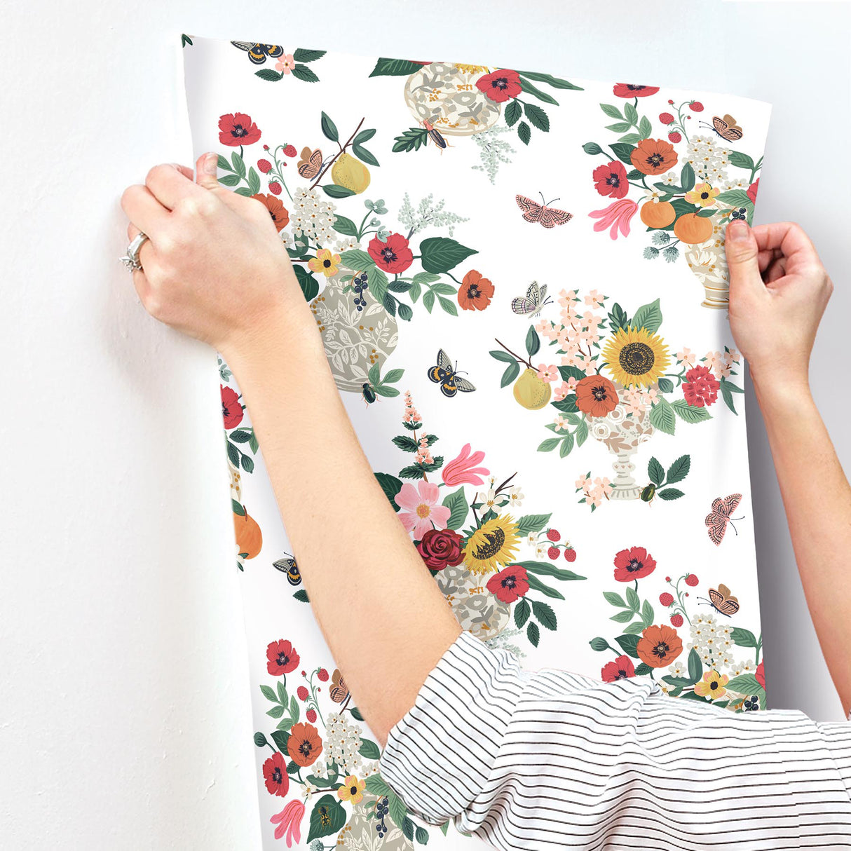 Rifle Paper Co. RF7404 Flower Studies Rose Wallpaper