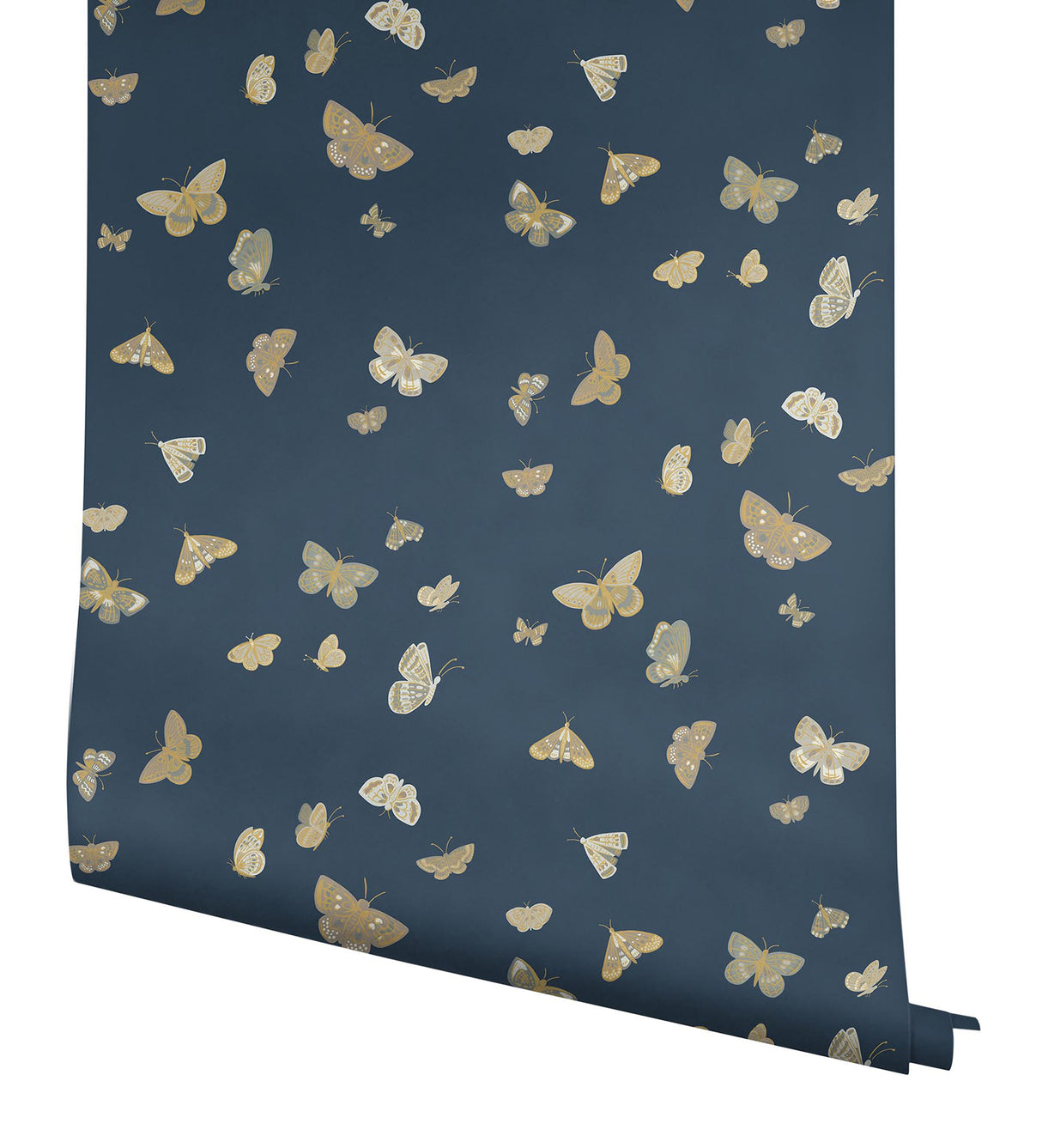 Rifle Paper Co. RF7415 Butterfly House Navy Wallpaper