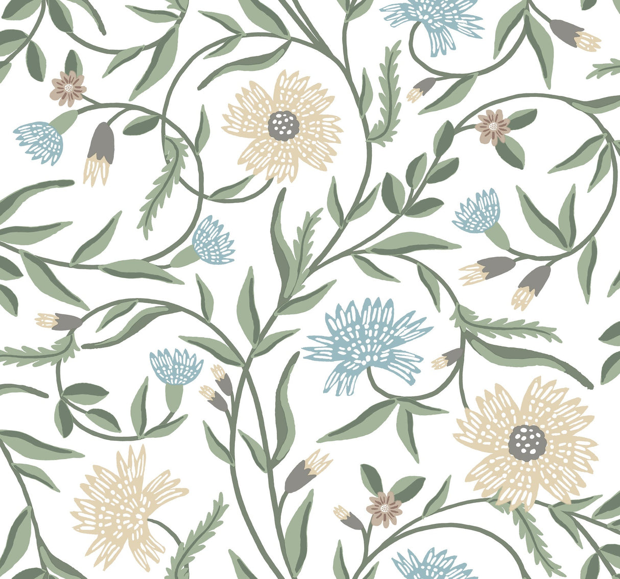 Rifle Paper Co. RF7431 Aster White Wallpaper