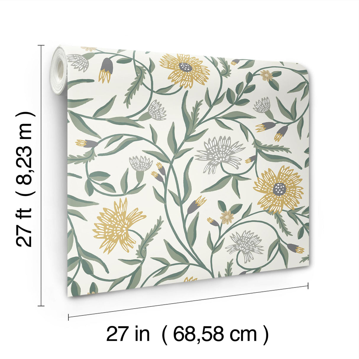 Rifle Paper Co. RF7432 Aster Gold Wallpaper