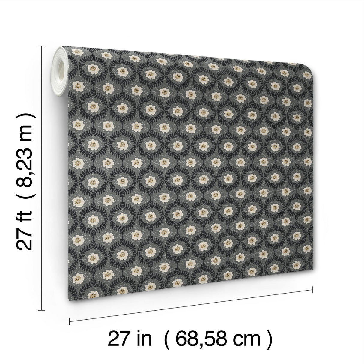 Rifle Paper Co. RF7442 Emma Black Wallpaper