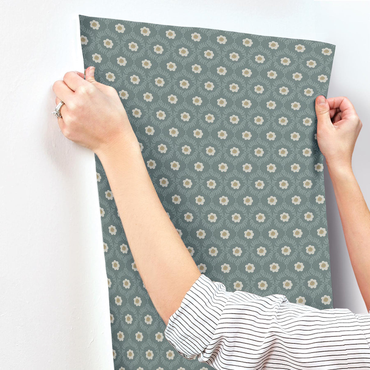 Rifle Paper Co. RF7445 Emma Slate Wallpaper