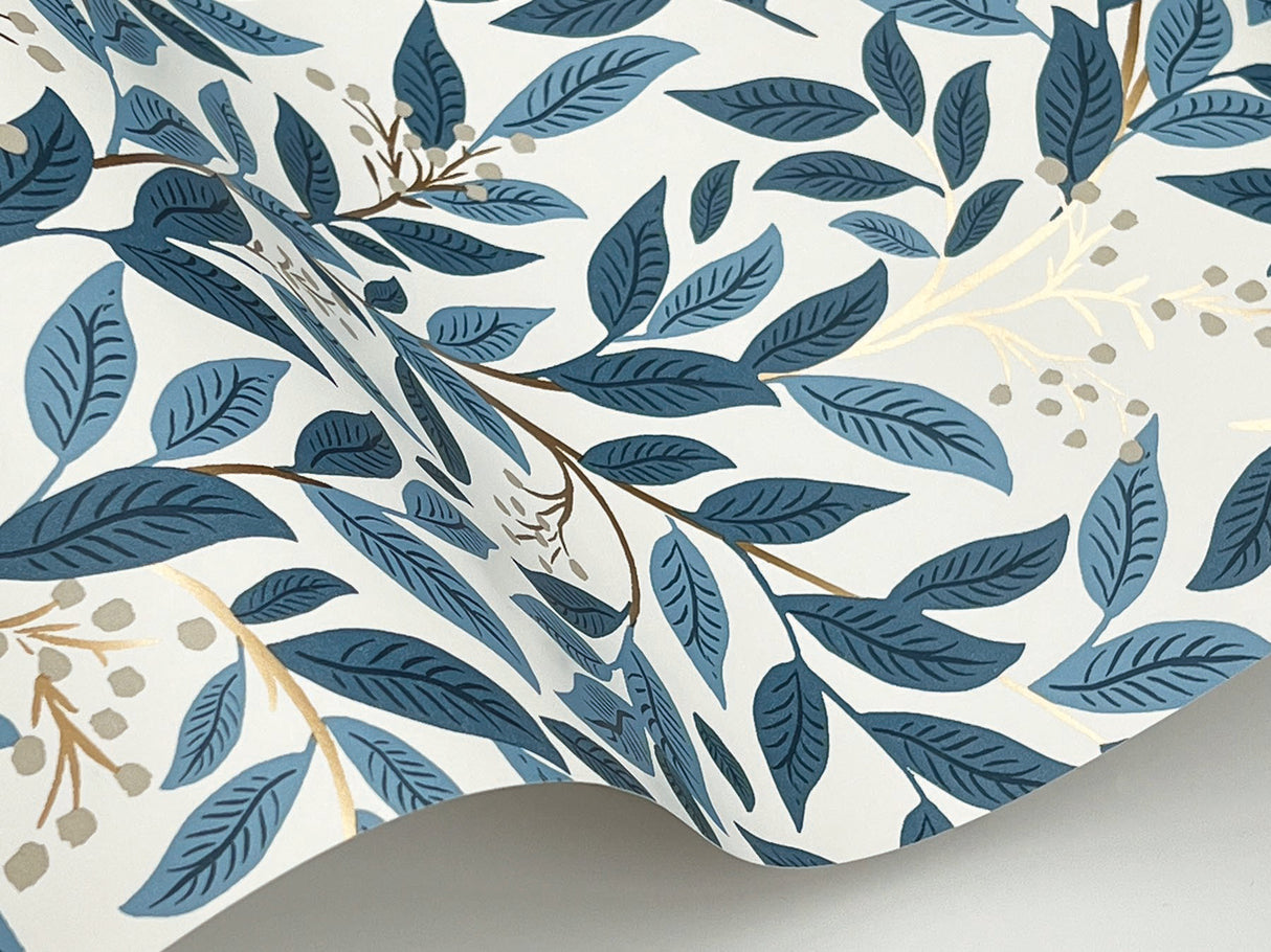 Rifle Paper Co. RF7461 Willowberry Blue Wallpaper