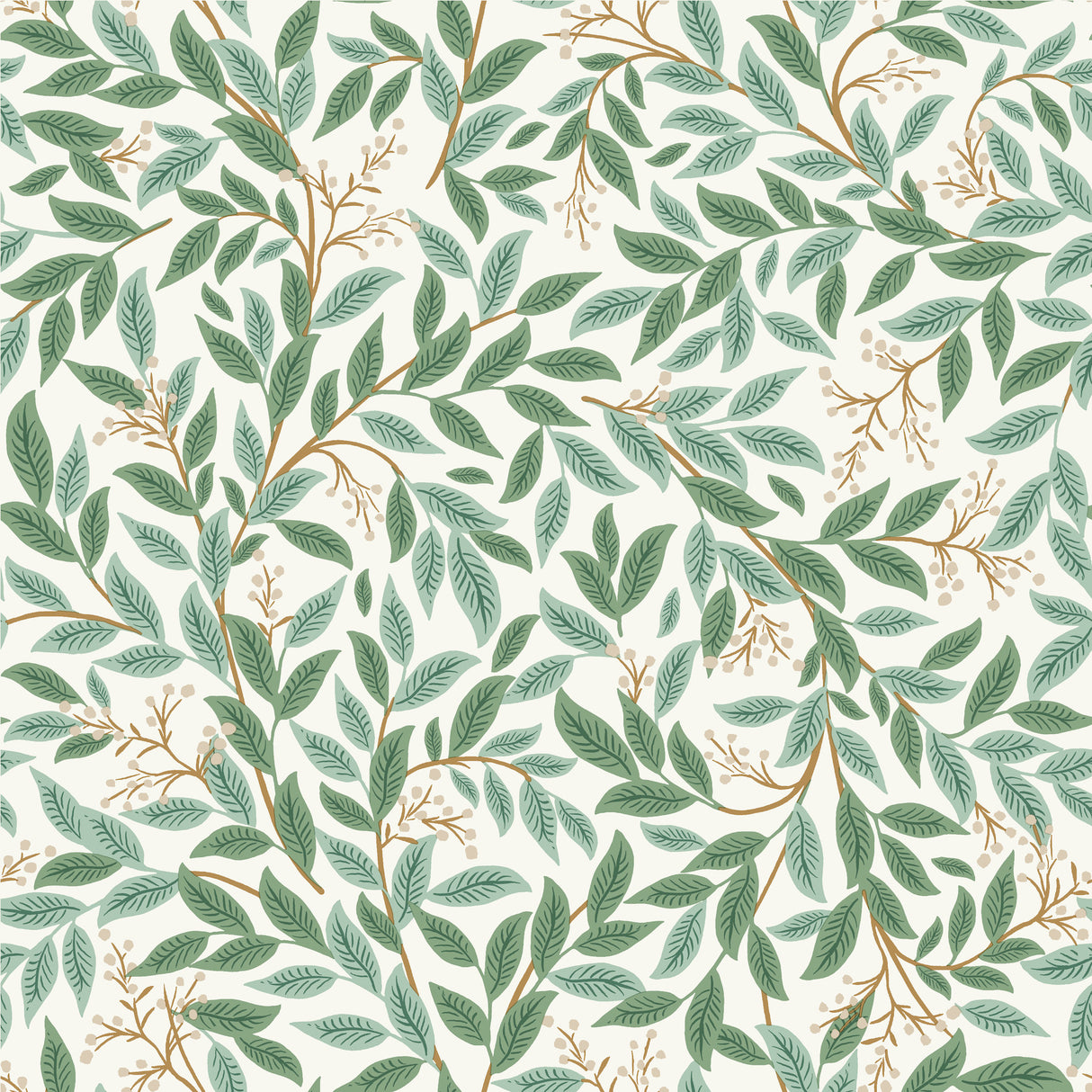 Rifle Paper Co. RF7464 Willowberry Emerald Wallpaper