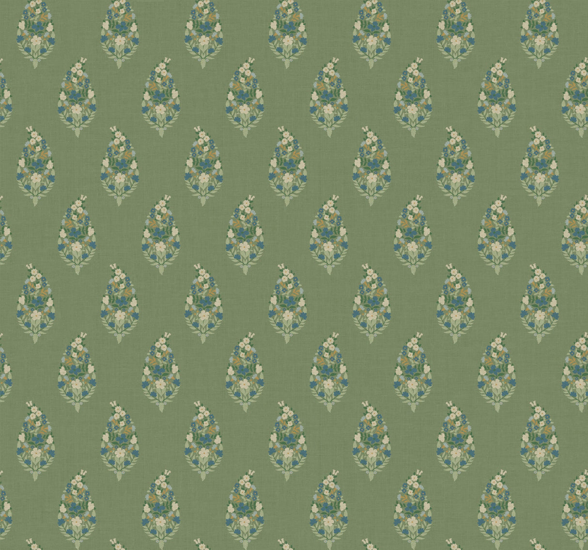 Rifle Paper Co. RF7471 Paisley Green Wallpaper