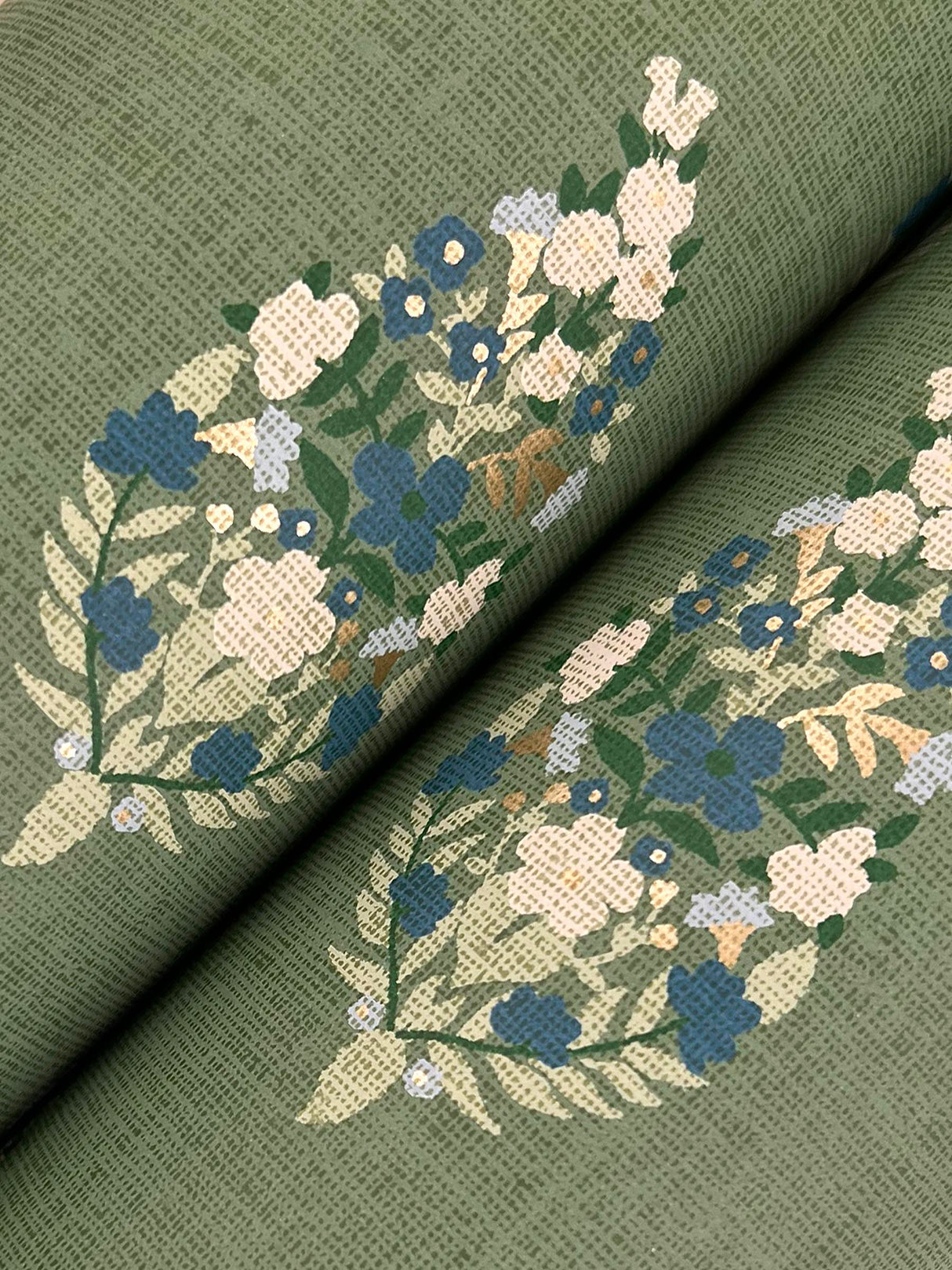 Rifle Paper Co. RF7471 Paisley Green Wallpaper