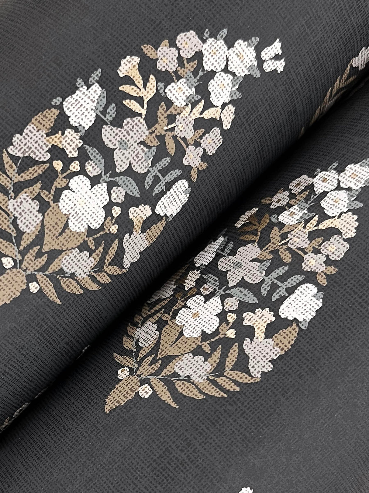 Rifle Paper Co. RF7472 Paisley Black Wallpaper