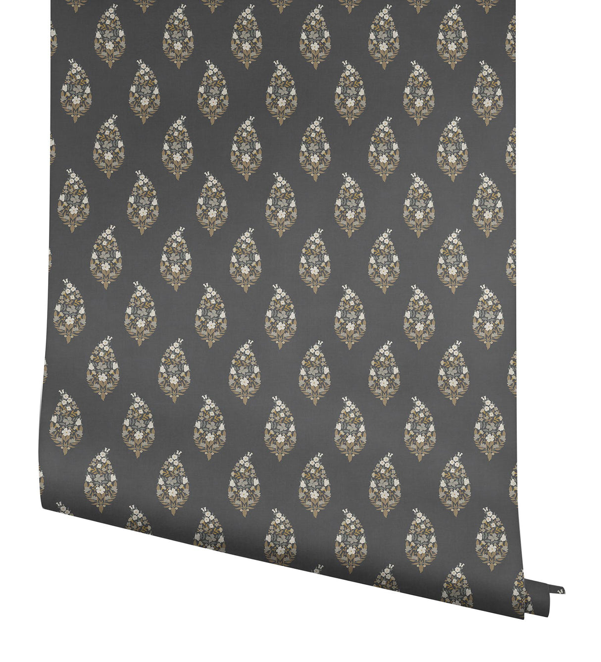 Rifle Paper Co. RF7472 Paisley Black Wallpaper