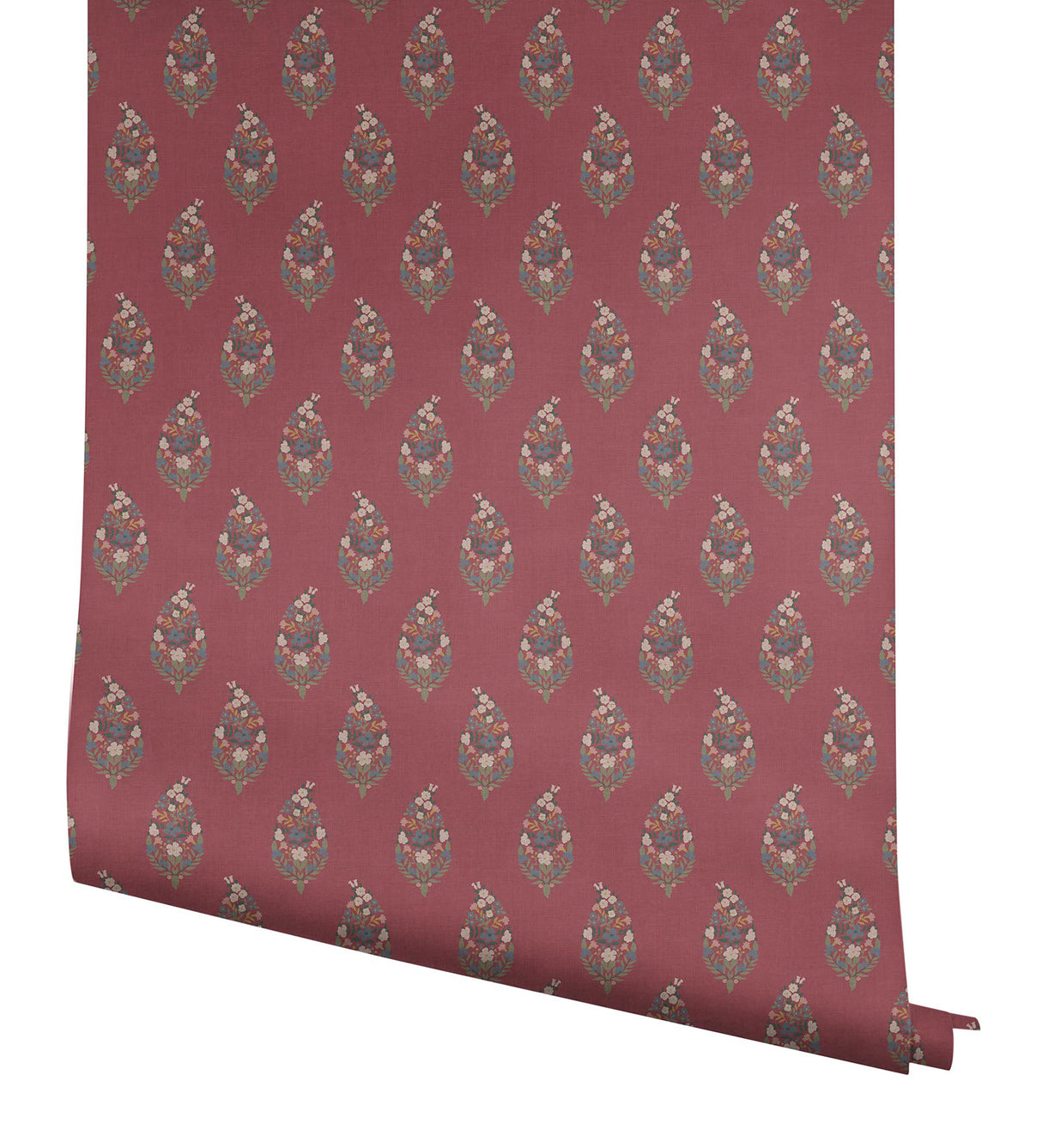 Rifle Paper Co. RF7475 Paisley Burgundy Wallpaper