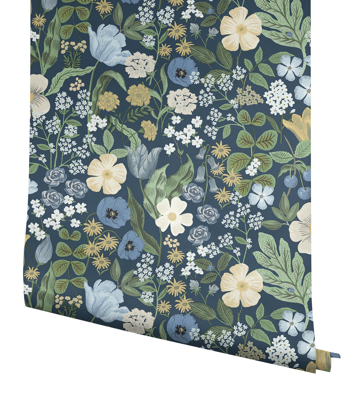 Rifle Paper Co. RF7494 Blossom Navy Wallpaper