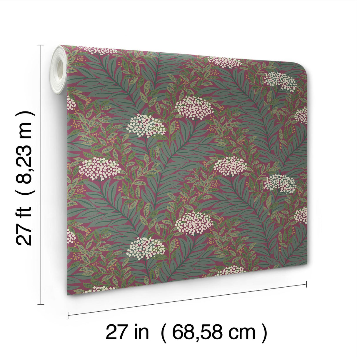 Rifle Paper Co. RF7506 Highgrove Burgundy Wallpaper