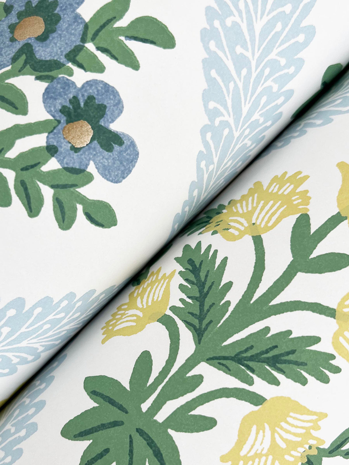 Rifle Paper Co. RF7514 Estee Garden Blue Wallpaper