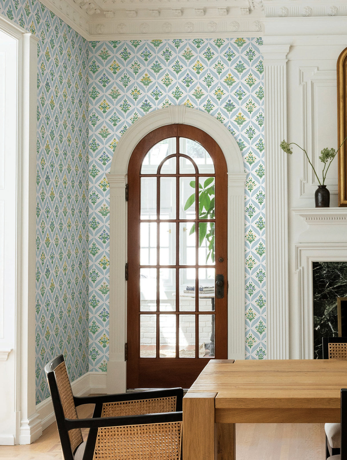 Rifle Paper Co. RF7514 Estee Garden Blue Wallpaper