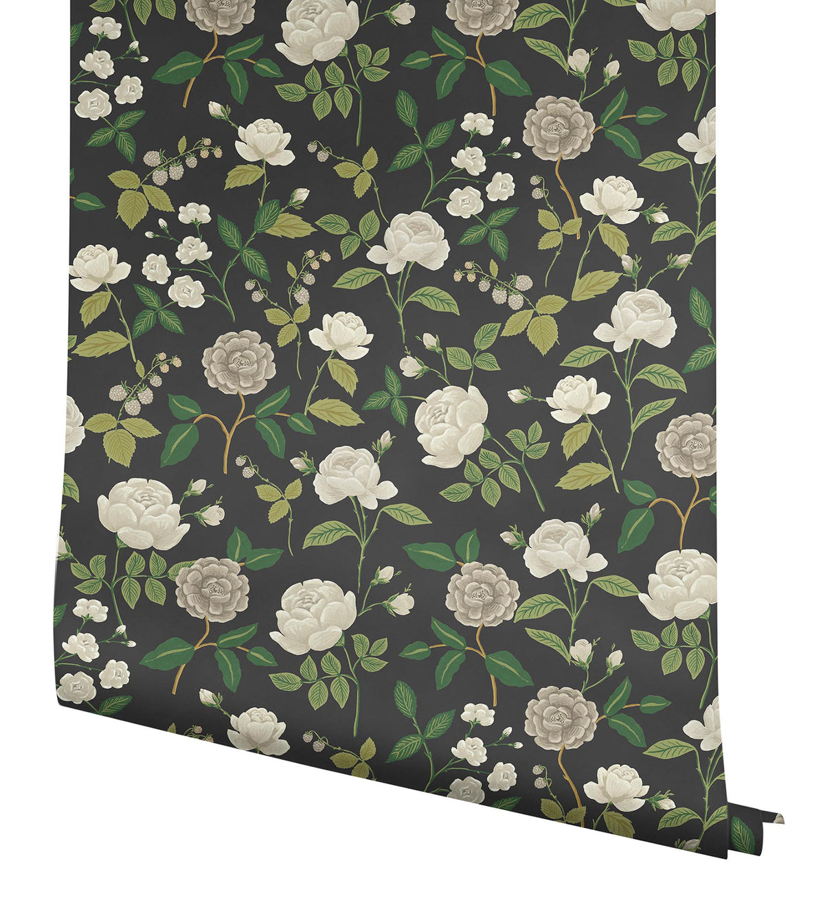 Rifle Paper Co. RF7542 Roses Black Wallpaper