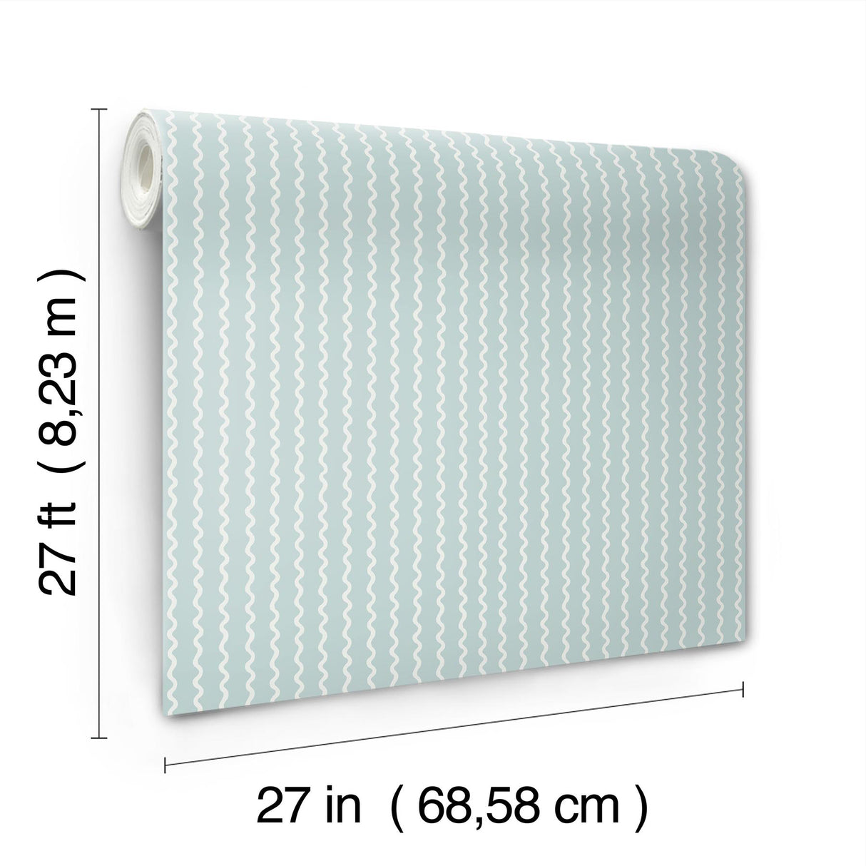 Rifle Paper Co. RF7552 Rickrack Light Blue Wallpaper