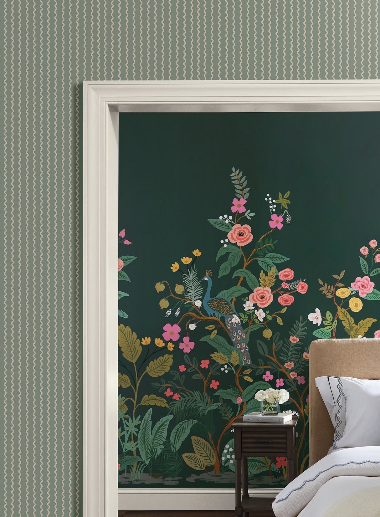 Rifle Paper Co. RF7553 Rickrack Moss Wallpaper