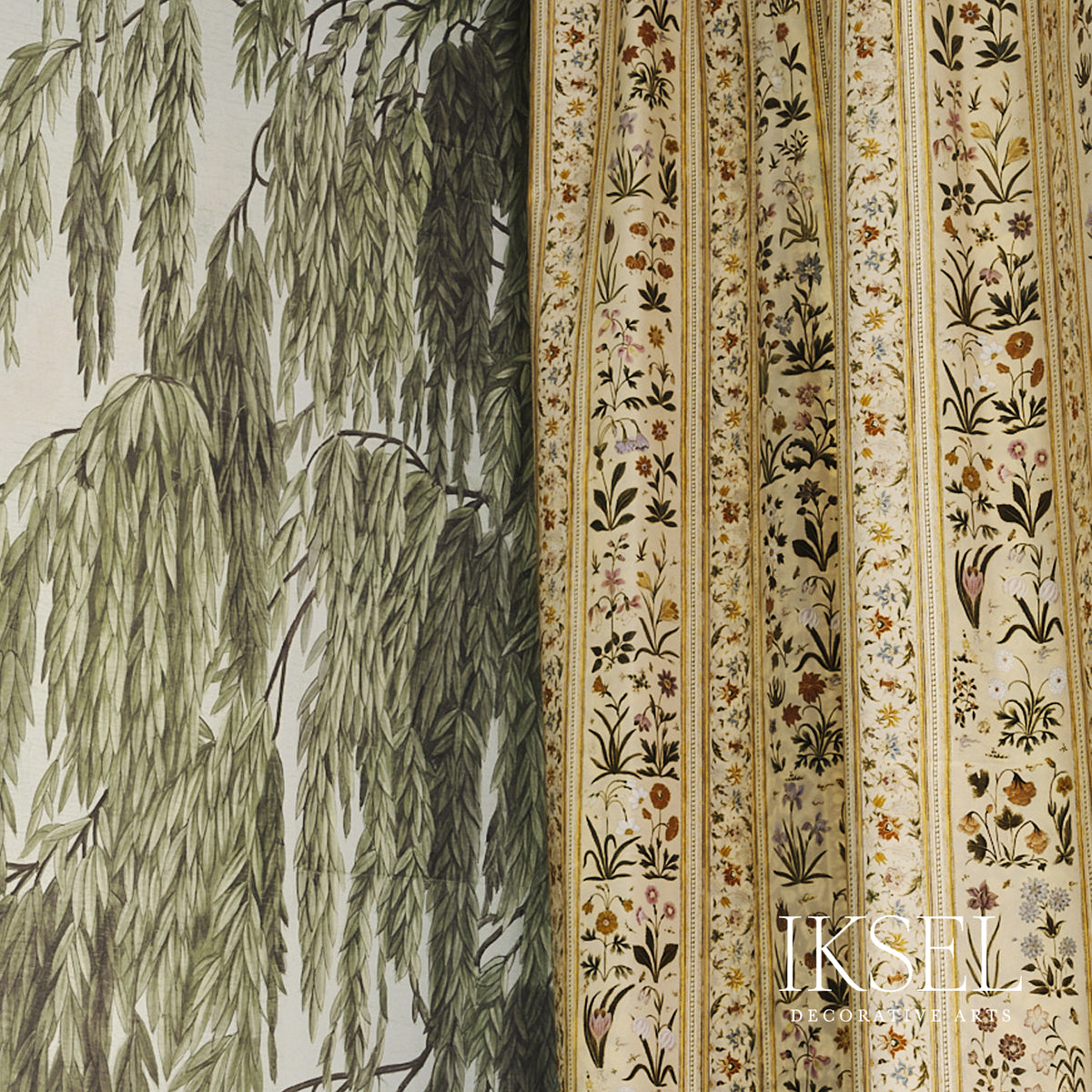 Schumacher RF924BCS01 SHALIMAR STRIPE LINEN in ORIGINAL Fabr