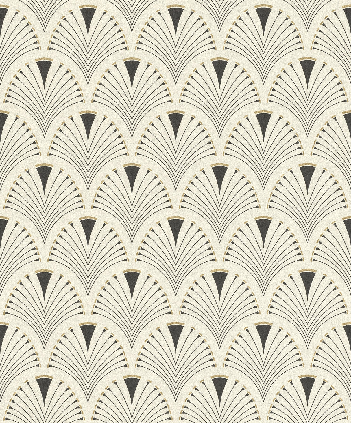 Rasch RH433210 Ruhlmann Cream Fan Wallpaper