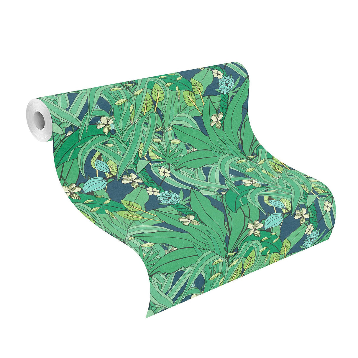 Rasch RH538922 Manipur Green Jungle Canopy Wallpaper