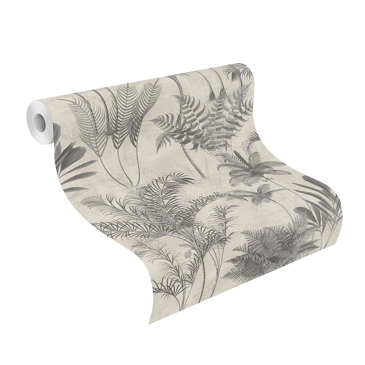 Rasch RH555134 Kinabalu Charcoal Rainforest Wallpaper