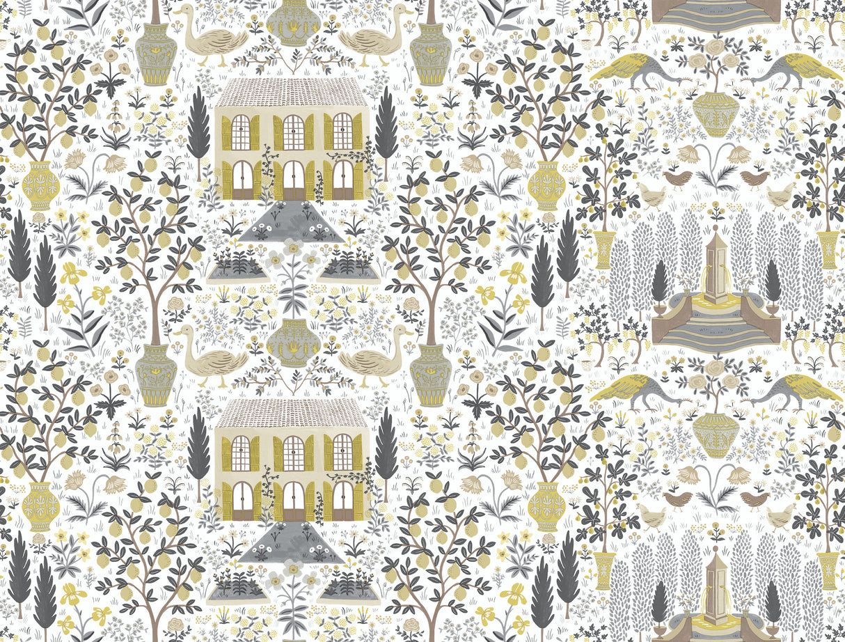 York RI5107 Camont Linen & Gold Wallpaper