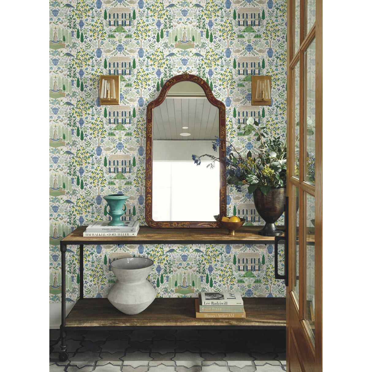 York RI5109 Camont Blue & Green Wallpaper