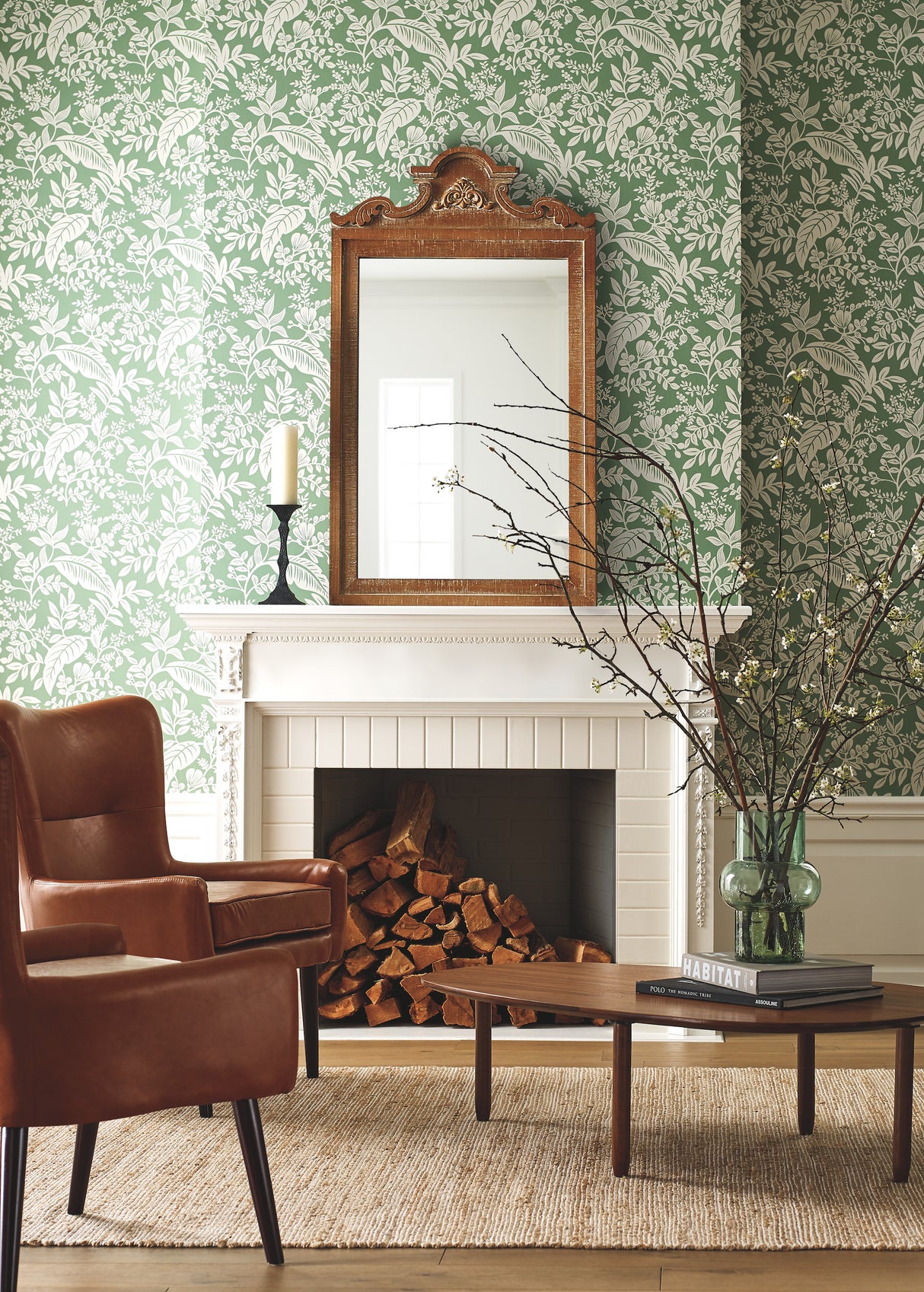 York RI5140 Canopy Sage Wallpaper