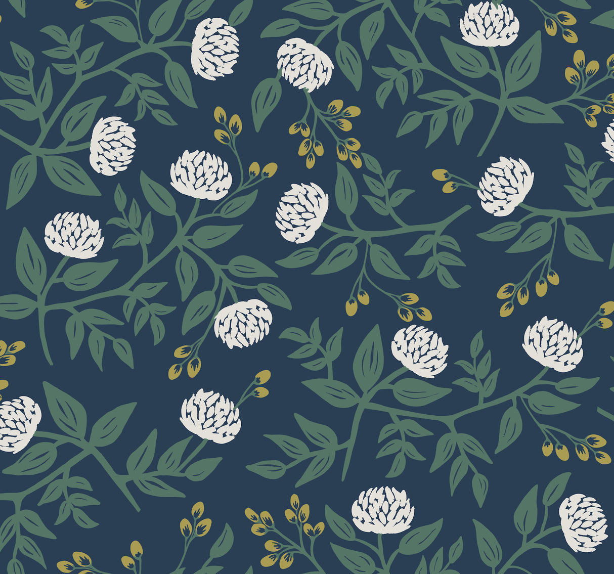 York RI5149 Peonies Navy Wallpaper