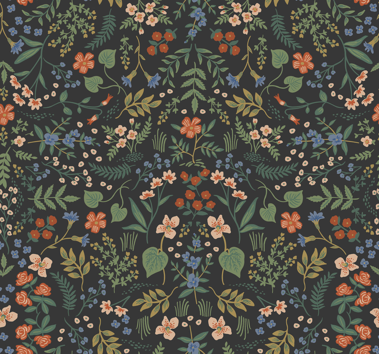 York RI5158 Wildwood Black Wallpaper