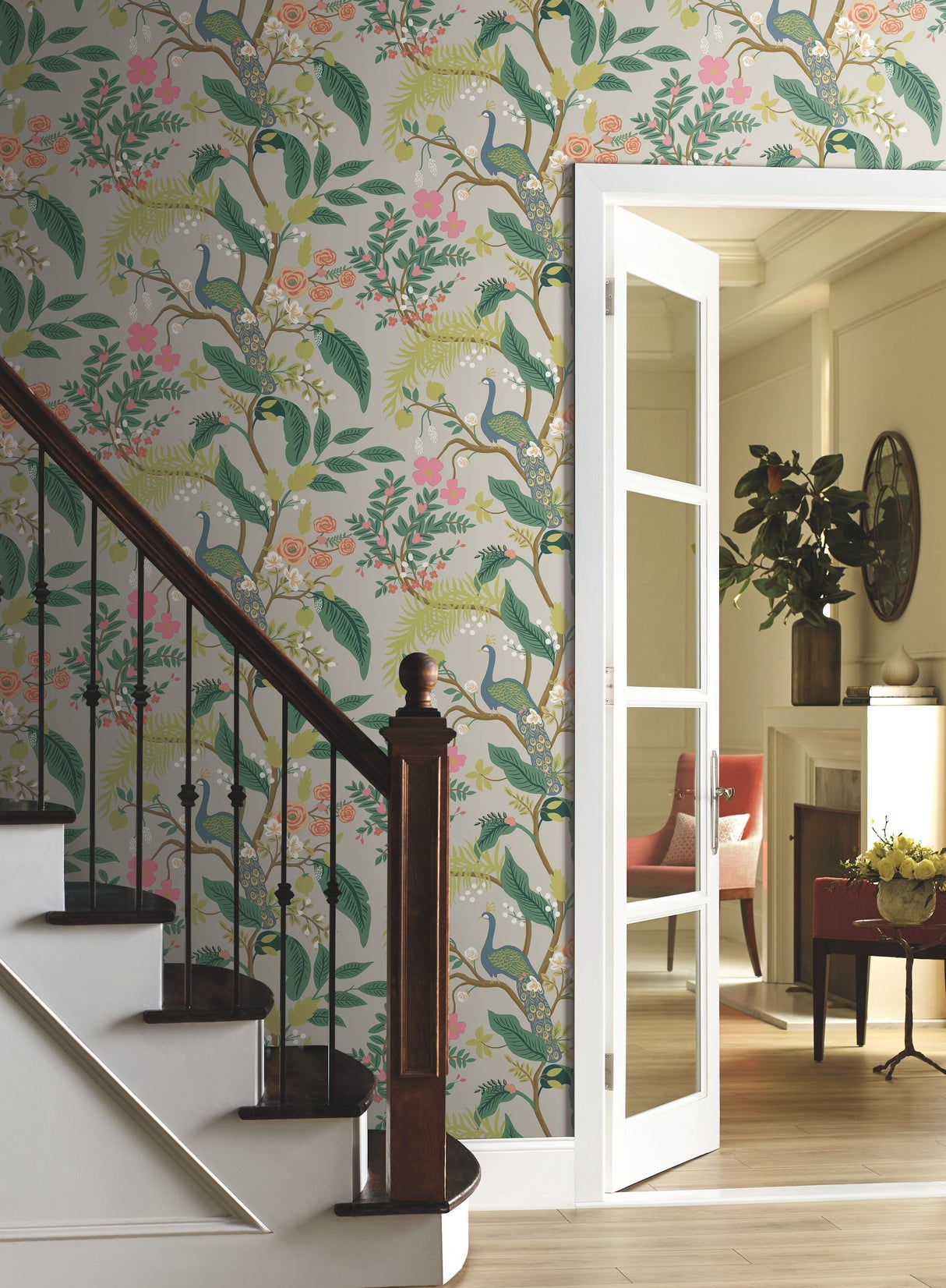 York RI5171 Peacock Linen Wallpaper