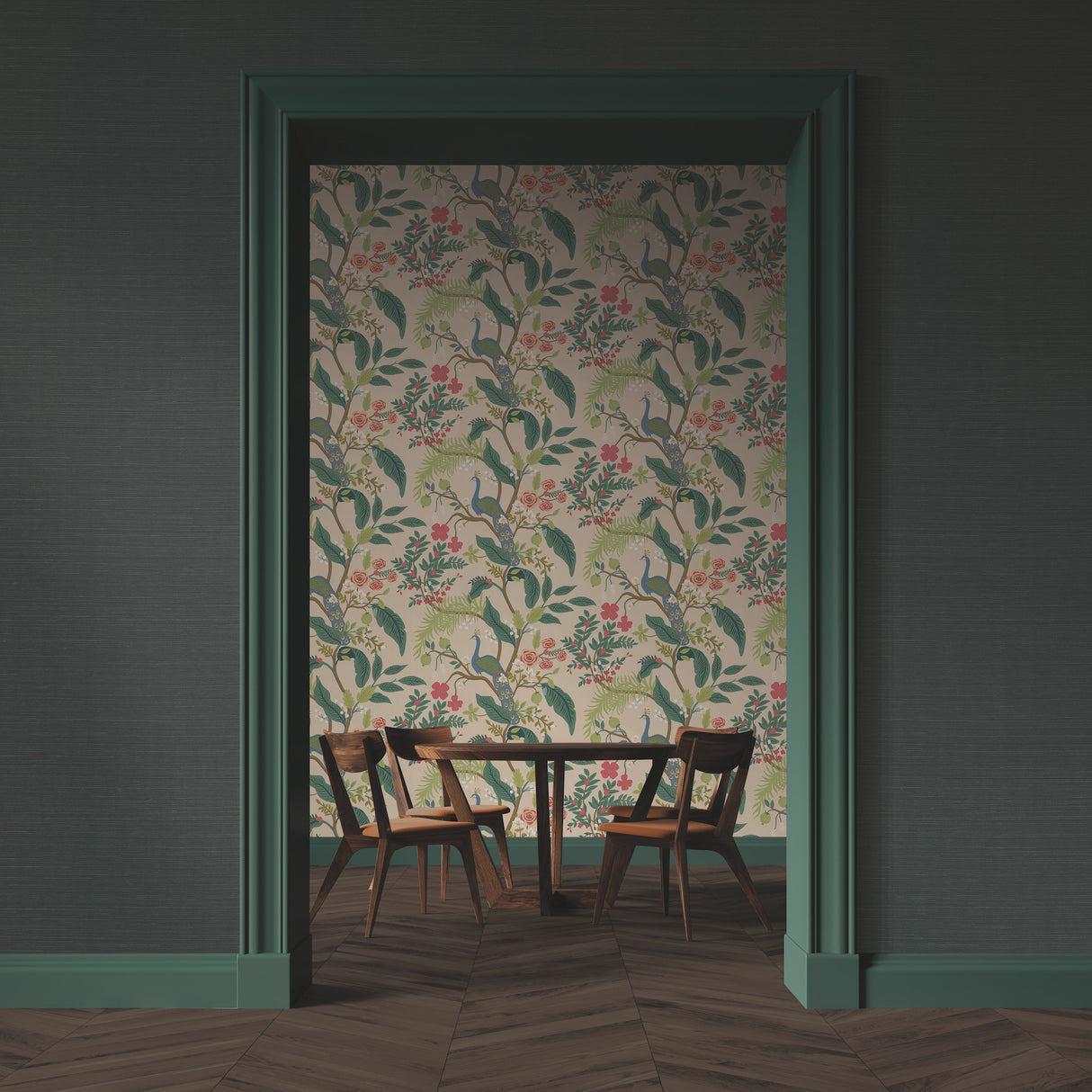 York RI5187 Palette Hunter Green Wallpaper