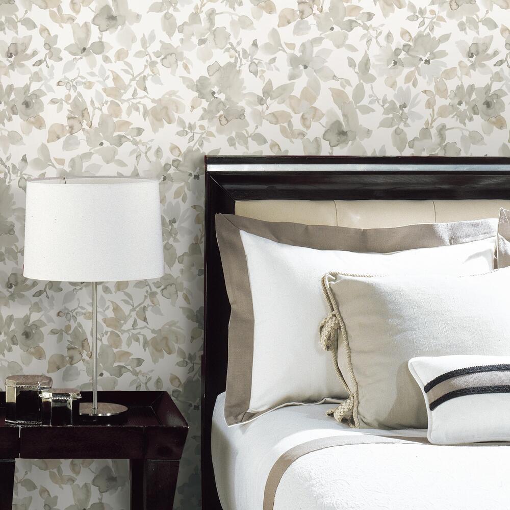 RoomMates RMK11700WP Watercolor Floral Peel and Stick Wallpaper - Eade's Wallpaper