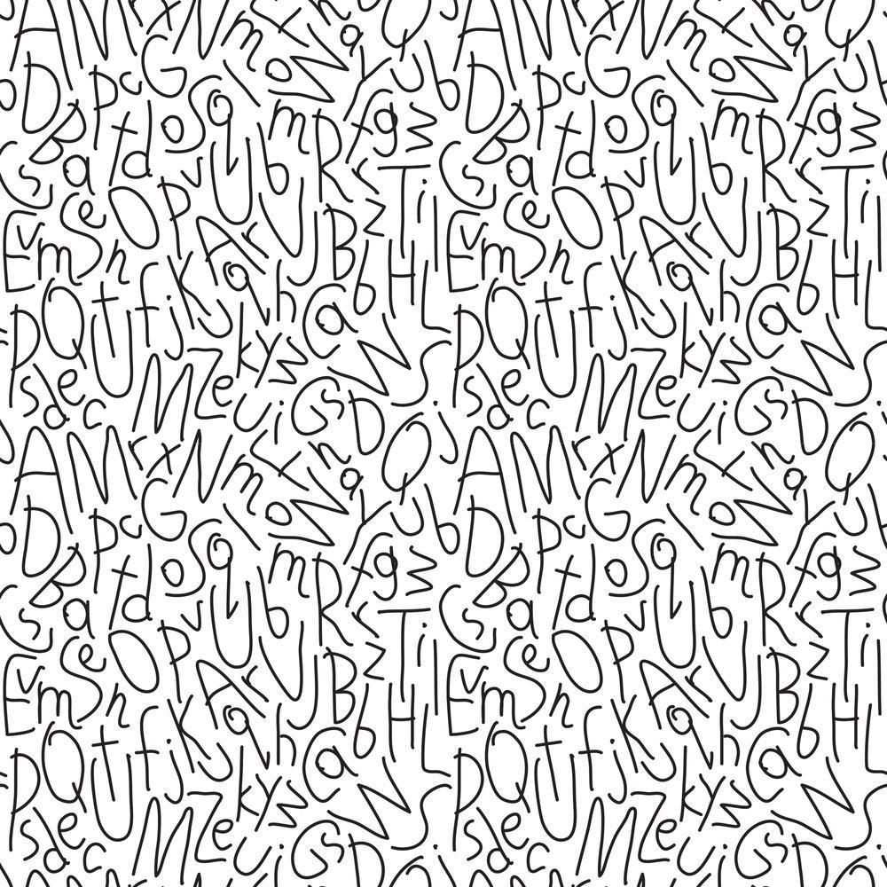 RoomMates RMK11274RL Alphabet Jumble Peel and Stick Wallpaper - Eade's Wallpaper