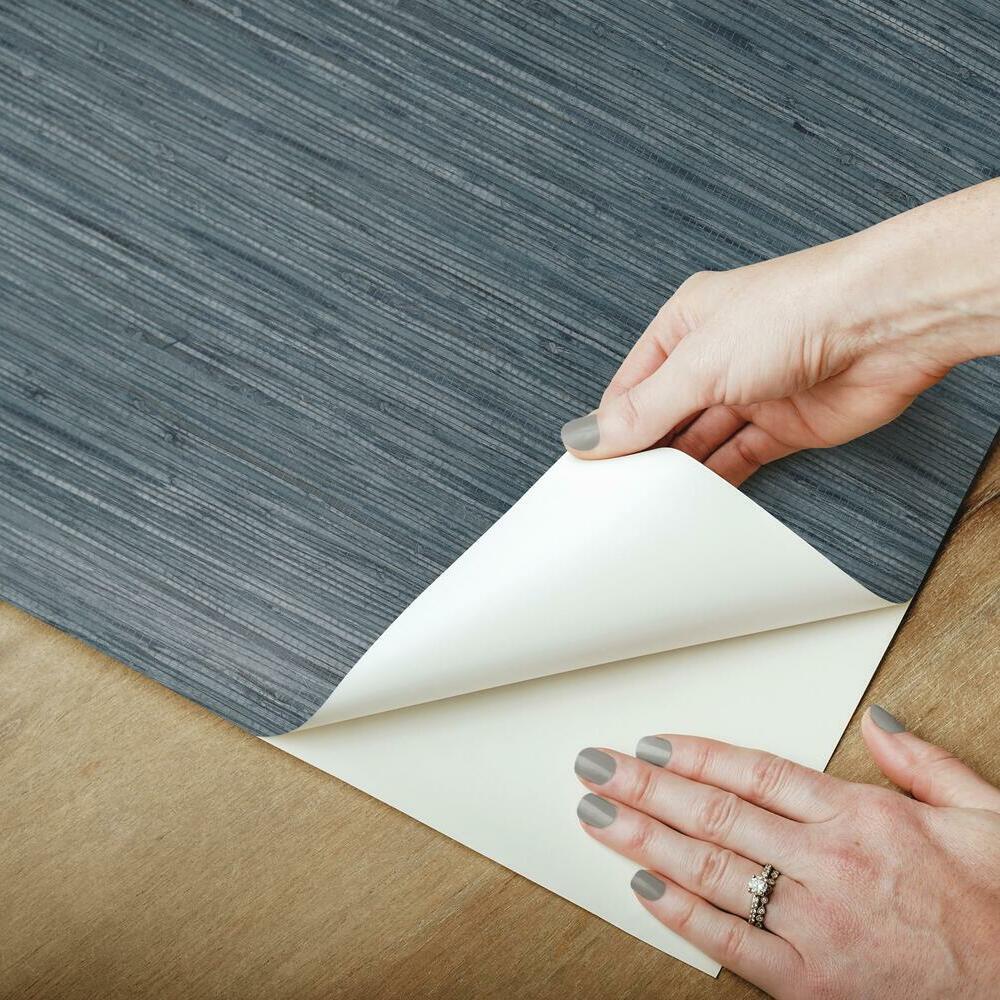 RoomMates RMK9031WP Faux Grasscloth Peel and Stick Wallpaper - Eade's Wallpaper
