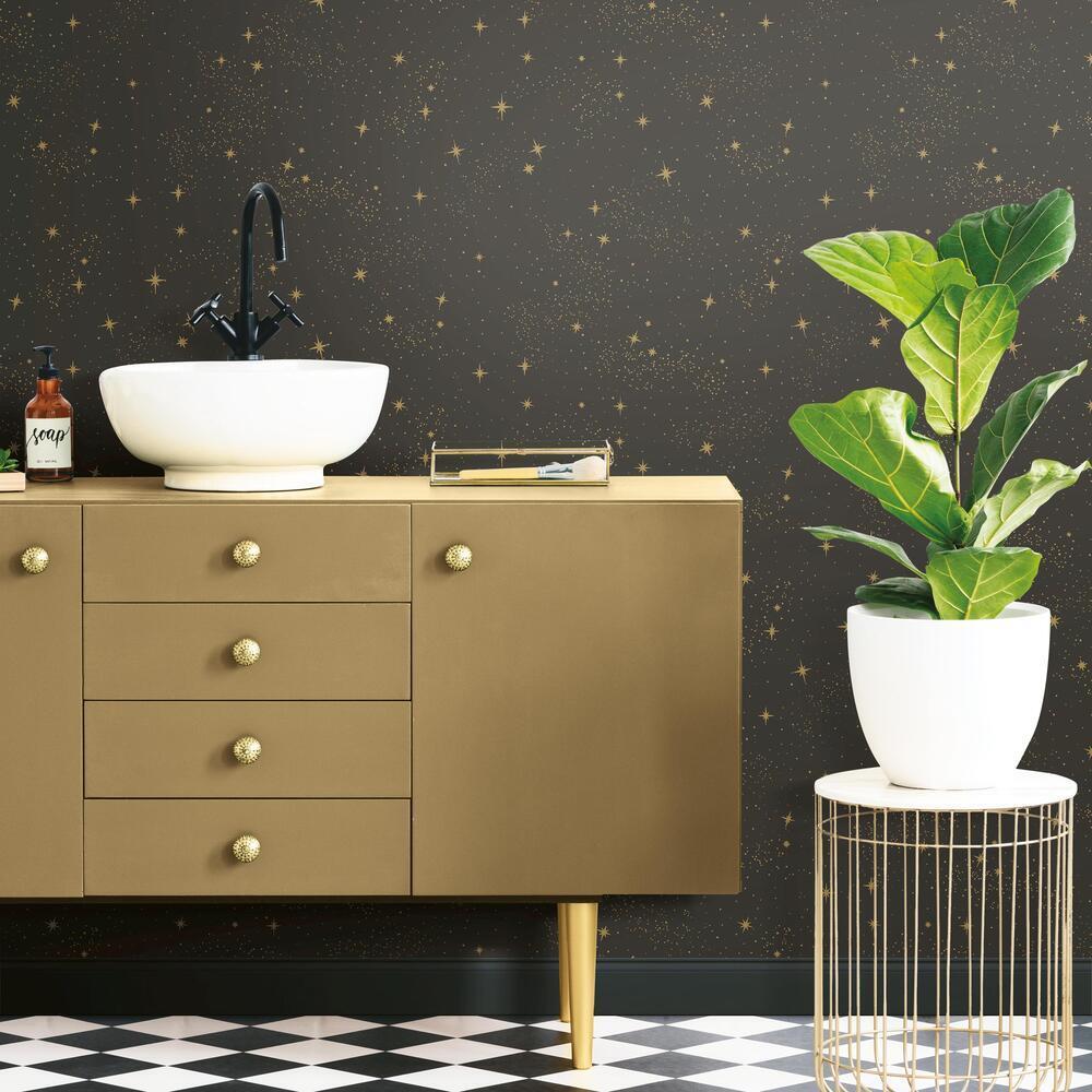 RoomMates RMK11320WP Upon a Star Peel and Stick Wallpaper - Eade's Wallpaper